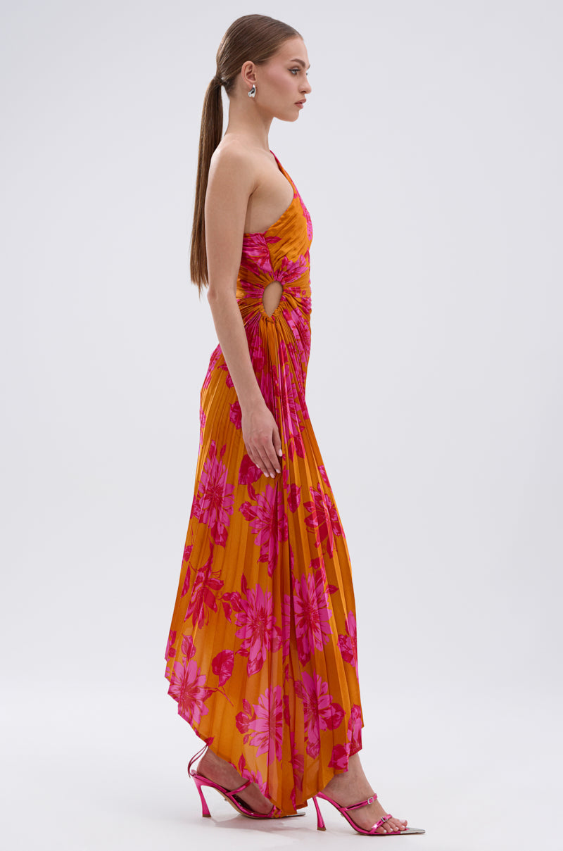 RADIANT ENERGY PRINTED MIDI DRESS