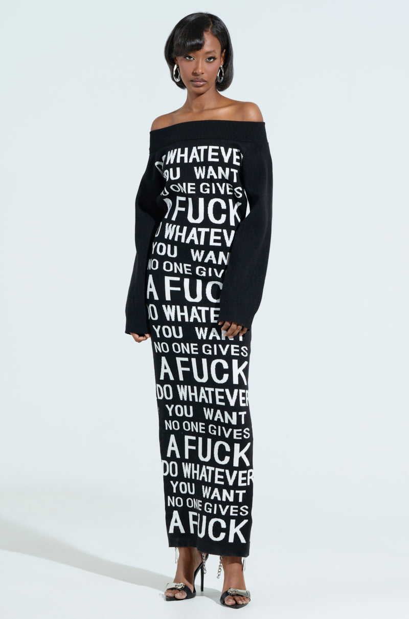 WHATEVER YOU WANT KNIT MAXI DRESS