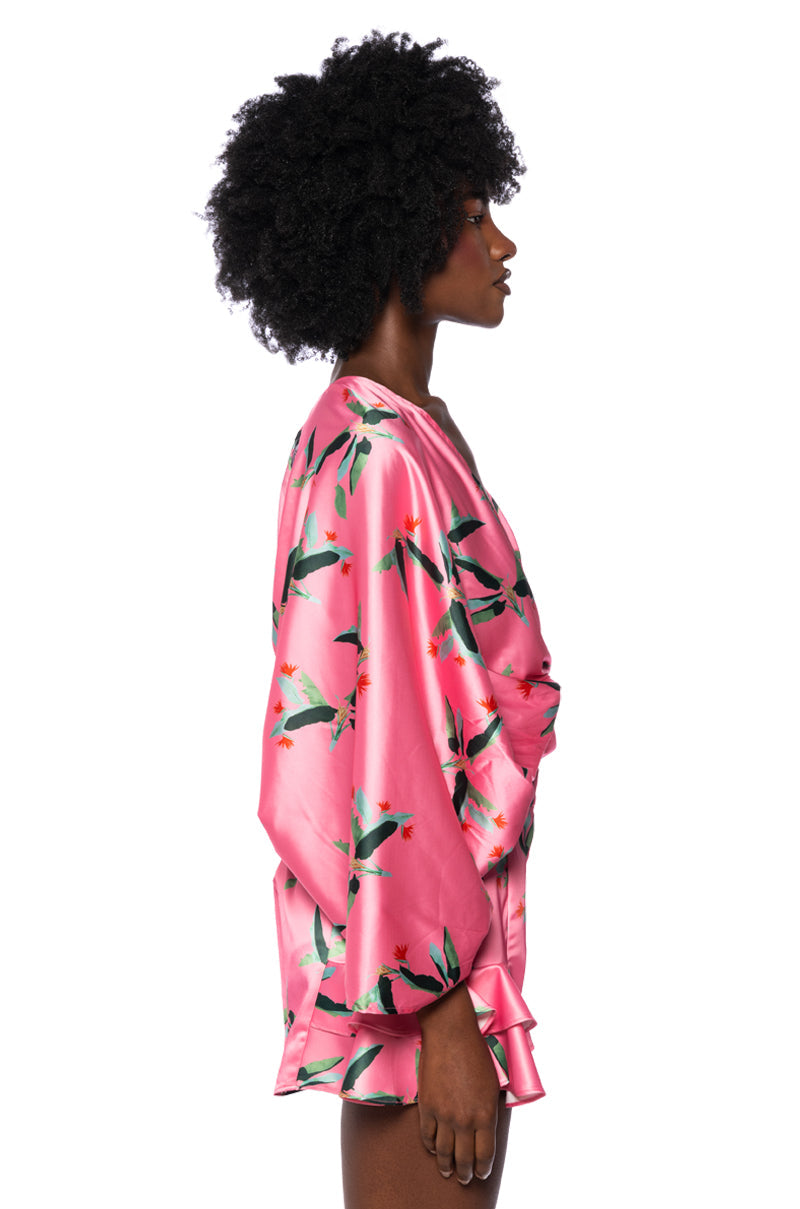 WE MEET AGAIN SATIN BLOUSE